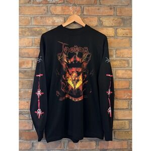 Venom Hell Band Shirt Long Sleeve Black 2009 Razamataz Heavy Metal Mens L
